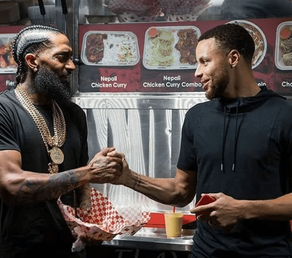 Stephen-Curry-Nipsey-Hussle-Momo